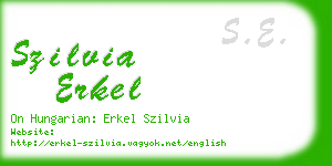 szilvia erkel business card